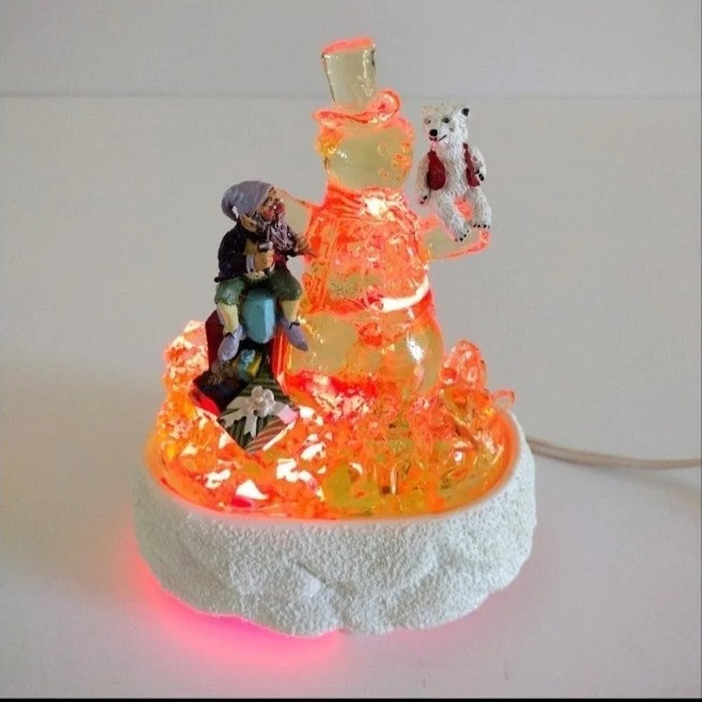 Smile, Mr. Snowman Santa's Crystal Valley Figi Graphics CV-301 Vintage 1995